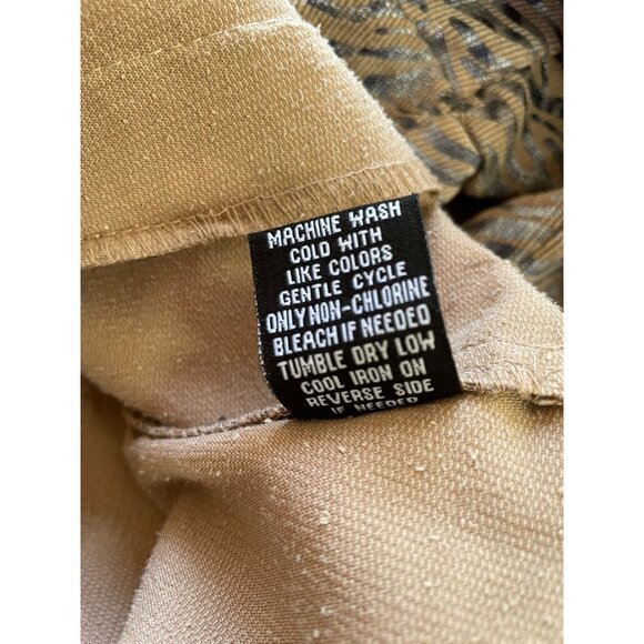 Abstract Print Full Zip‎ Jacket, Neutral Tones, Lightweight Coat - Picture 8 of 12